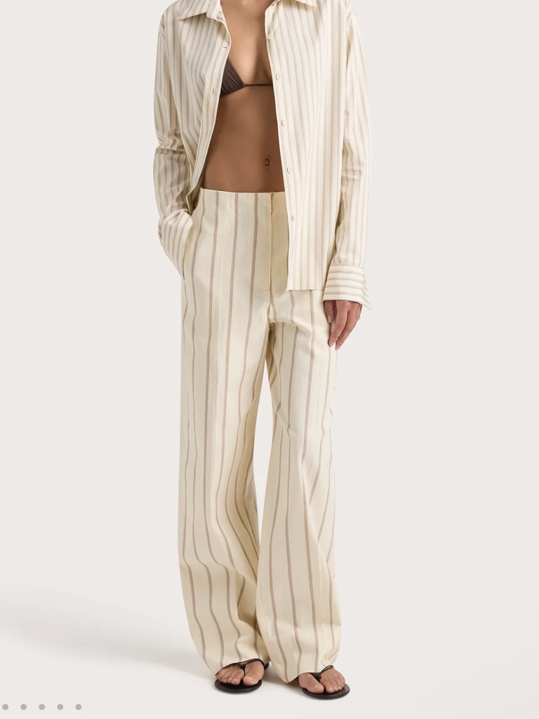 Nwt Faithful The Brand Cotton Striped Pants